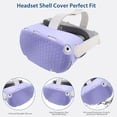 thumbnail image 2 of VR Cover Accessories Set For Quest 2 - Silicone Shell, Controller Grips, Face Cover, Button Caps, Lens Cover Glasses Cloth Set, 2 of 6