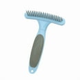 thumbnail image 1 of Ergonomic Dual-Row Pet Grooming Brush for Medium to Long-Haired Dogs - Blue Paddle Design with Rounded-Tip Bristles for Detangling, Undercoat Removal, Gentle Massage & Reduced Shedding - Comfort Grip, 1 of 6