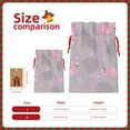 thumbnail image 3 of Honeii Pink Flamingo Print Small Burlap Bags,Christmas Drawstring Treat Bags Gift Bags Reusable Candy Goodie Wrapping Bags for Holiday Party Favors Supplies -Medium, 3 of 9