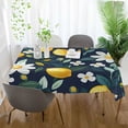 thumbnail image 3 of Yayeee Tablecloths 60" x 60" Rectangle Wrinkle Resistant Party Table Cover, Lemon Flowers, 3 of 8