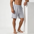 thumbnail image 6 of MYAOYI Men's Soft Fleece Shorts Elastic Waist Drawstring Casual Lounge Gym Shorts, 6 of 7