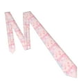 thumbnail image 6 of XMXY Pink Heart Pattern Mens Necktie Ties , Simple And Romantic Formal Bussiness Wedding Party Printed Tie, 6 of 9