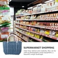 thumbnail image 5 of Minkissy 1Pcs Portable Grocery Basket Compact Shopping Basket Navy Plastic for Adults, 5 of 5