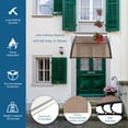 thumbnail image 6 of 40" x 40" Door Window Awning Exterior, Polycarbonate Cover Entry Door Outdoor Patio Awning Canopy, Front Door Overhang Awning for Sun Shutter, UV, Rain and Snow Protection, Hollow Sheet (Upgrade), 6 of 11