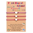 thumbnail image 1 of 3PCS Back To School Season Stainless Steel Bracelets Hollowed Out Set With Card Rope Woven Bracelets, 1 of 8