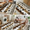 thumbnail image 5 of Farmhouse Dog 4x6 Area Rugs for Living Room, Paw Vintage Brown Wooden Board Non Slip Floor Mat Washable Low-Profile Indoor Carpet for Bedroom, Dining Room, Bathroom, 5 of 9