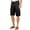 BLACK, variant on Men's Premium Multi Cargo Twill Cargo Shorts with Belt