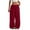 Wine, variant on XUNKUSGA Wide Leg Pants Woman Elastic Dstring High Waisted Sweatpants Women Solid Color Comfortable Breathable Pants for Women Loose Active Women's Pants with Pockets
