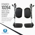 Dynarex Heavy Duty Plus Wheelchair Elevated Leg Rests, Replacement