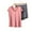 Hot Pink, variant on PRINxy Women's Modal Loungewear Lightweight Summer Cooling Clothes Short Sleeve V Neck Top & Loose Elastic Waist Pant 2 Piece Sleepwear Sets Red XXL