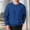 Blue, variant on Fnooota Mens Long Sleeve Tops, Knitted Pullover Casual Crew Neck Shirts for Men Khaki Size S-5XL