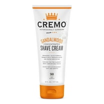 Cremo Barber Grade Sandalwood Shave Cream, Astonishingly Superior Ultra-Slick Shaving Cream for Men, Fights Nicks, Cuts and Razor Burn, 6 Fl Oz