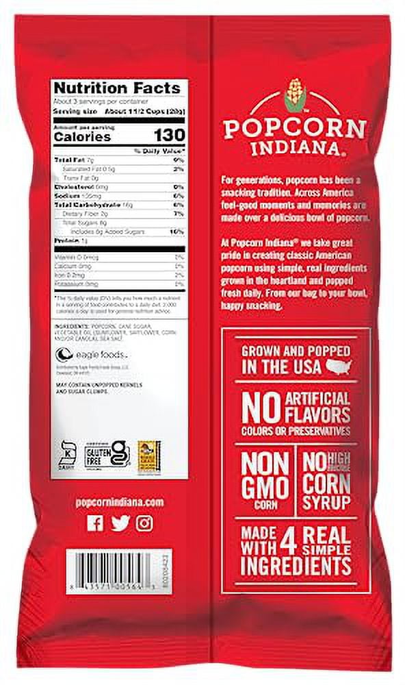 Popcorn Indiana Eagle Family Movie Theate Convenience Popcorn 3oz (PACK OF 6)