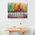 thumbnail image 2 of COMIO Tree Canvas Prints Wall Art for Home Decor, Large Colorful Trees Branches Paintings, Painted Forest Pictures for Living Room Bedroom, 2 of 4