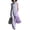 Purple, variant on Women Color Block 2 Piece Outfit Sleeveless Stand Collar Long Duster Vest Cardigan High Waist Wide Leg Pants Elegant Casual Two Piece Set