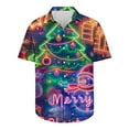 thumbnail image 5 of Elvqul Christmas Shirts for Men Short Sleeve Dressy Retro Cute Mens Shirts, 5 of 5