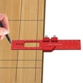 thumbnail image 2 of EIGTHTAIL Woodworking Ruler Precision Pocket Rule Metal Slide Stop Marking Ruler Metric Inch Measuring Wood Working Scribing Ruler, 2 of 15