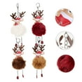 thumbnail image 3 of WRITWAA Set of 4 Elk Plush Keychains, Aesthetic Bag Charms in Assorted Colors for Backpack and Purse Decoration, 3 of 6