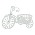 thumbnail image 3 of Zingz & Thingz White Metal Bicycle Planter in White, 3 of 4