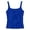 Blue, variant on Tween Girls Solid Ribbed Knit Tank Top Stretch Slim Lightweight Casual Summer Cami 7-16Y