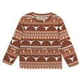 thumbnail image 2 of Infant & Newborn Outerstuff  Texas Orange Texas Longhorns Ugly Sweater Pajama Set, 2 of 5