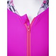 thumbnail image 4 of Alvivi Kids Girls One Piece Long Sleeve Swimsuits UPF 50+ UV Sun Protective Full Body Rash Guard Wetsuit Floral Pink 3-4, 4 of 7