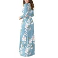thumbnail image 5 of HAOMEILI Women Short/Long Sleeve Loose Plain Maxi Dresses Casual Long Dresses with Pockets, 5 of 5