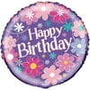 18" Foil Birthday Blossom Balloon