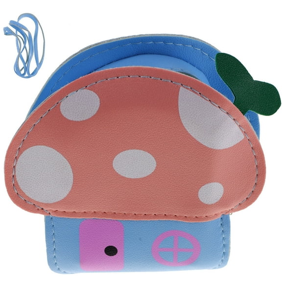 Soimiss Mushroom Shape Shoulder Bag Multi Color Coin Purse for Toddlers Casual Outings 1Pc