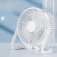 thumbnail image 2 of Ventilador de escritorio mini de 5 pulgadas con luz de sonido eléctrica enchufable, ventilador de oficina con USB, pequeño ventilador de circulación, 2 of 5