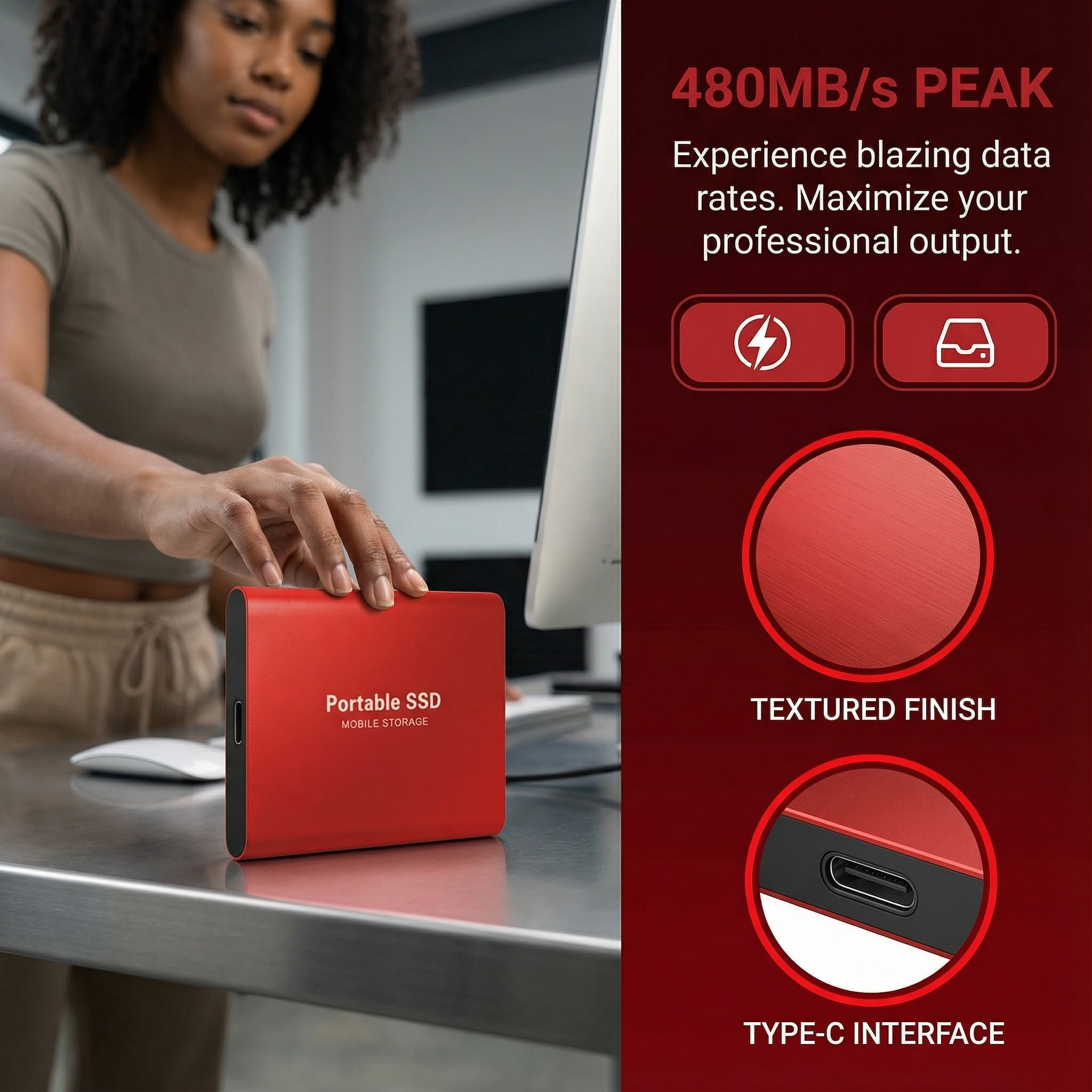 2026 New 128TB M.2 2280 NVMe SSD PCIe 4.0 x4 Internal Solid State Drive, Up to 7000 MB/s, HMB & SLC Cache High Speed Storage for Gaming PC, Laptop, Desktop & Workstation, Black