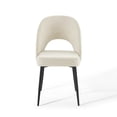 thumbnail image 5 of Ergode Rouse Dining Side Chair Upholstered Fabric Set of 2 - Black Beige, 5 of 5