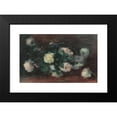 thumbnail image 2 of Alexander Theobald Van Laer 18x13 Black Modern Framed Museum Art Print Titled - Still Life with White Roses, 2 of 5