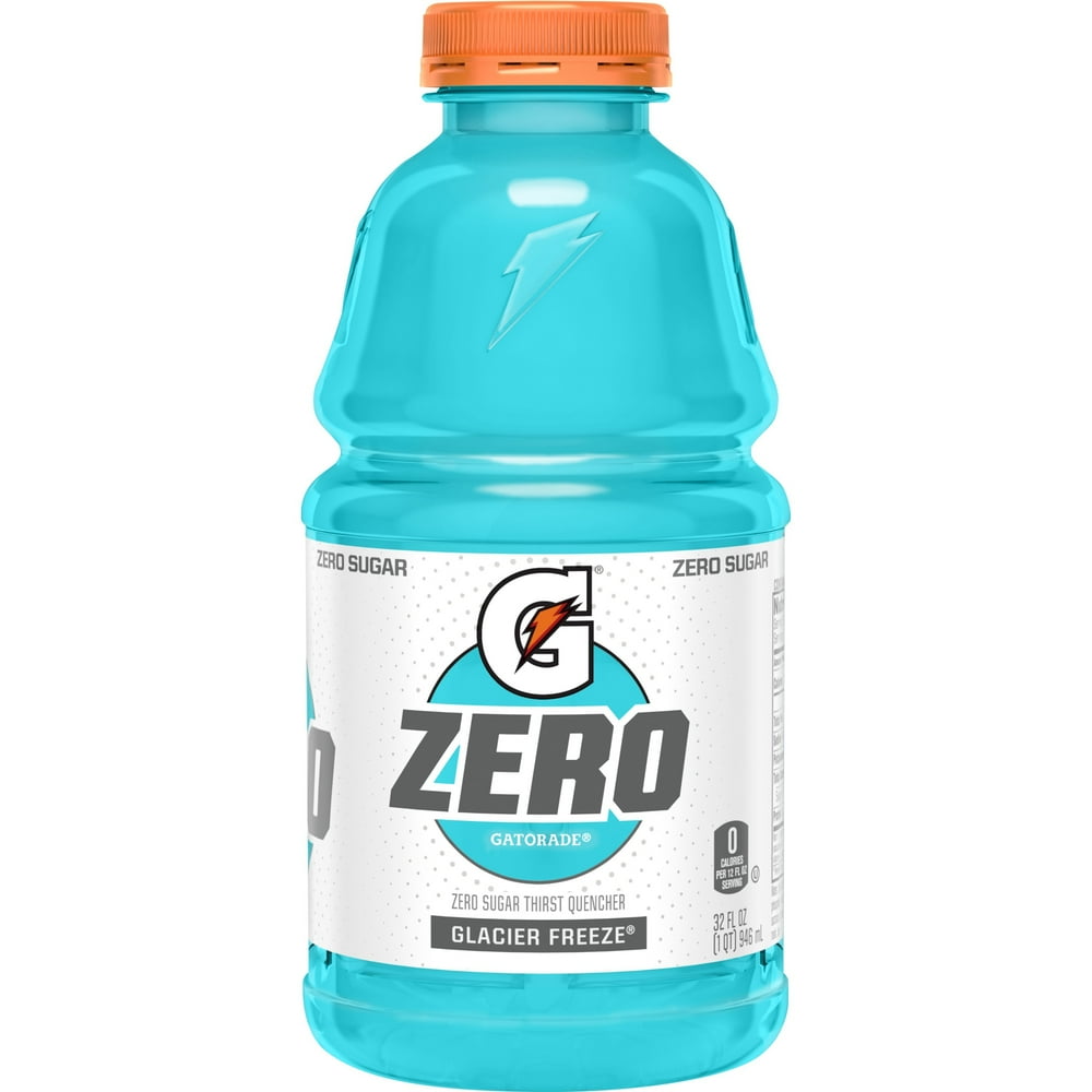 Gatorade G Zero Thirst Quencher, Glacier Freeze, 32 oz Bottle Walmart