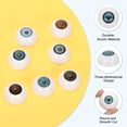 thumbnail image 3 of Uxcell 24mm Doll Eyes,2 Pcs Realistic Acrylic Eyes Plastic Half Eyeballs, Dark Blue, 3 of 6