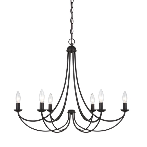 Mirren 6-Light Imperial Bronze Chandelier