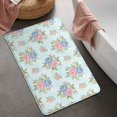 thumbnail image 2 of Pioneer Flower Floral Print Pattern Bathroom Rugs Mat, Non Slip Microfiber Bathroom Rug with Rubber Backing, Soft Mats for Bathroom Floor Tub Shower, 20"x32", 2 of 5