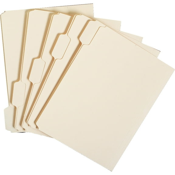 SKILCRAFT, NSN2815941, Top Tab Manila File Folders, 100 / Box, Manila