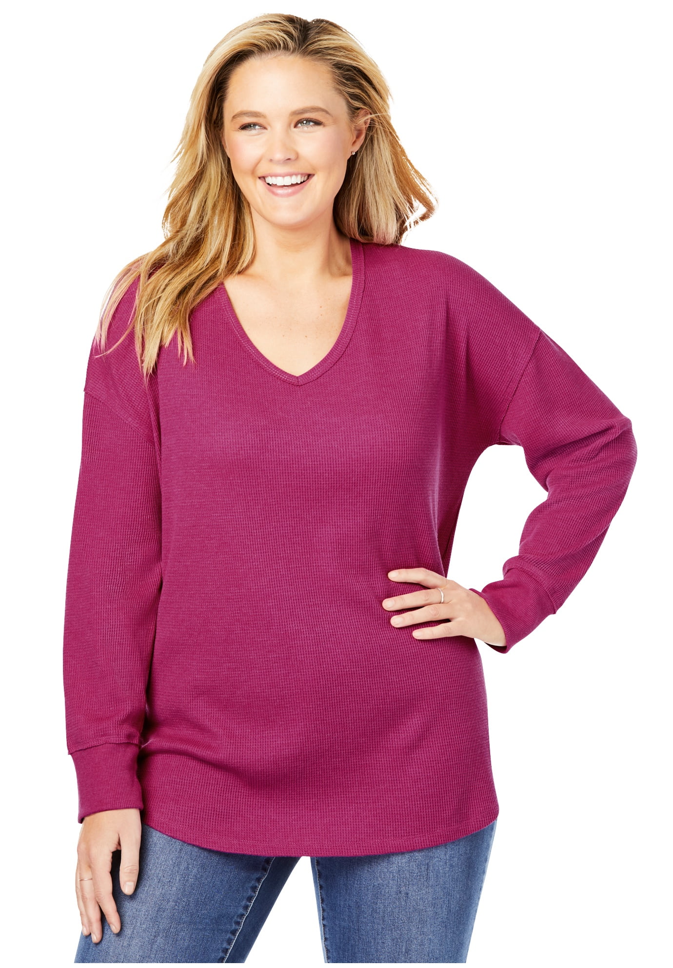 women's plus size thermal shirts