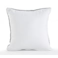 thumbnail image 5 of Laddha Home Designs Handwoven Geometric Diamond Square Throw Pillow - 18" - Gray and White, 5 of 5
