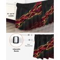 thumbnail image 3 of Black Gold Marble Bed Skirt Rose Red Luxury Modern Abstract Texture Bed Skirts Queen Size 18 Inch Drop, Wrap Around Dust Ruffle&nbsp;Bedskirt with Adjustable Elastic Belt for Queen Size Beds, 3 of 7
