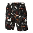 thumbnail image 6 of Uemuo Animal Koi Fish Pattern Men's Swim Trunks Hawaiian Beach Bathing Suit Swimsuits Beach Quick-Dry Shorts with Pockets-X-Large, 6 of 9