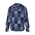 thumbnail image 3 of Easygdp Blue Gingham Buffalo Check Lightweight Long Sleeve Sun Shirt Sports long-Sleeved Sun Protective Clothing, Quick Drying Breathable - XX-Large, 3 of 9