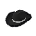 thumbnail image 2 of Decodeary Wide Brim Cowboy Hat With Sun Protection For Outdoor Activities Fashion Black 1Set, 2 of 6