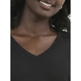 thumbnail image 4 of Time and Tru Women's V-Neck Sweatshirt with Long Sleeves, XS-XXXL, 4 of 5