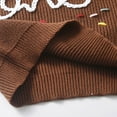 thumbnail image 6 of Girls Sweaters Girls Knit Sweaters Pullover With Handmade Embroidery Cozy Winter Fall Baby Sweater Coffee 1 Years-2 Years, 6 of 6