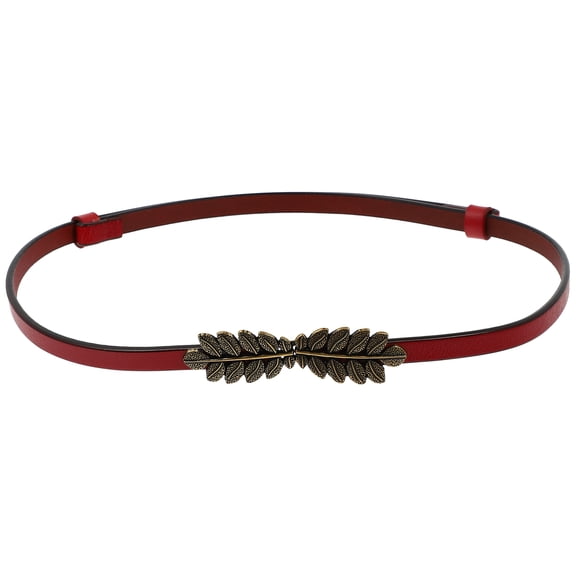 LOLIPPYY 1Pc Red Waist Belt for Dress Chic Lace Up Waistband Decorative Accessory