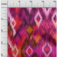 thumbnail image 2 of oneOone Silk Tabby Purple Fabric Flame Stitch Craft Projects Decor Fabric Printed By The Yard 42 Inch Wide, 2 of 4
