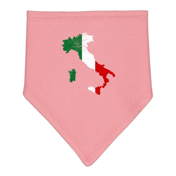 Inktastic Italian Map Flag Baby Bandana Bib