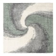 thumbnail image 3 of Unique Loom Soft Touch Shag Collection Area Rug - Selin (8' Square Sage Green/Gray), 3 of 7
